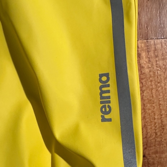 REIMA Yellow Rain Overalls with Reflective Stripes - Picture 2 of 3